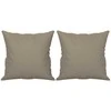 Dvivietė sofa su pagalvėmis, taupe, 120cm, mikropluošto audinys