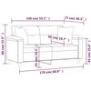 Dvivietė sofa su pagalvėmis, taupe, 140cm, mikropluošto audinys