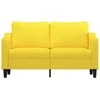 Dvivietė sofa, šviesiai geltonos spalvos, 140cm, audinys