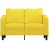 Dvivietė sofa, šviesiai geltonos spalvos, 120cm, audinys