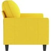 Dvivietė sofa, šviesiai geltonos spalvos, 140cm, audinys
