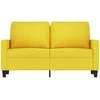 Dvivietė sofa, šviesiai geltonos spalvos, 120cm, audinys