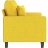 Dvivietė sofa, šviesiai geltonos spalvos, 120cm, audinys