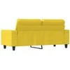 Dvivietė sofa, šviesiai geltonos spalvos, 140cm, audinys