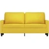 Dvivietė sofa, šviesiai geltonos spalvos, 140cm, audinys