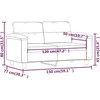 Dvivietė sofa, šviesiai pilka, 120cm, mikropluošto audinys