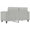 Dvivietė sofa, šviesiai pilka, 120cm, mikropluošto audinys