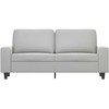 Dvivietė sofa, šviesiai pilka, 140cm, mikropluošto audinys