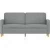 Dvivietė sofa, šviesiai pilkos spalvos, 140cm, audinys