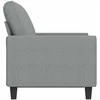 Dvivietė sofa, šviesiai pilkos spalvos, 120cm, audinys