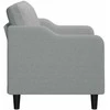 Dvivietė sofa, šviesiai pilkos spalvos, 120cm, audinys