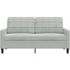 Dvivietė sofa, šviesiai pilkos spalvos, 140cm, aksomas