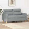 Dvivietė sofa, šviesiai pilkos spalvos, 120cm, audinys