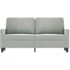 Dvivietė sofa, šviesiai pilkos spalvos, 140cm, aksomas