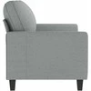 Dvivietė sofa, šviesiai pilkos spalvos, 140cm, audinys