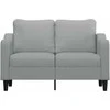Dvivietė sofa, šviesiai pilkos spalvos, 120cm, audinys