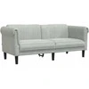 Dvivietė sofa, šviesiai pilkos spalvos, aksomas