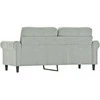 Dvivietė sofa, šviesiai pilkos spalvos, 140cm, aksomas