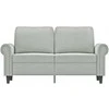 Dvivietė sofa, šviesiai pilkos spalvos, 120cm, aksomas