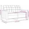 Dvivietė sofa, šviesiai pilkos spalvos, 120cm, aksomas