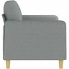 Dvivietė sofa, šviesiai pilkos spalvos, 140cm, audinys