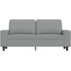 Dvivietė sofa, šviesiai pilkos spalvos, 140cm, audinys