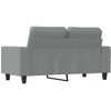 Dvivietė sofa, šviesiai pilkos spalvos, 120cm, audinys