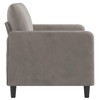 Dvivietė sofa, šviesiai pilkos spalvos, 120cm, aksomas