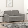 Dvivietė sofa, šviesiai pilkos spalvos, 120cm, aksomas