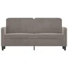 Dvivietė sofa, šviesiai pilkos spalvos, 140cm, aksomas