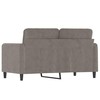 Dvivietė sofa, šviesiai pilkos spalvos, 120cm, aksomas