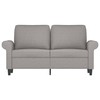 Dvivietė sofa, šviesiai pilkos spalvos, 120cm, audinys