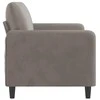 Dvivietė sofa, šviesiai pilkos spalvos, 140cm, aksomas