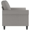 Dvivietė sofa, šviesiai pilkos spalvos, 120cm, audinys