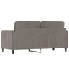 Dvivietė sofa, šviesiai pilkos spalvos, 140cm, aksomas