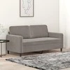 Dvivietė sofa, šviesiai pilkos spalvos, 140cm, aksomas