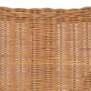 Dvivietė sofa, šviesiai ruda, natūralus ratanas ir linas