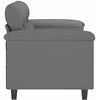 Dvivietė sofa, tamsiai pilka, 120cm, mikropluošto audinys