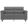 Dvivietė sofa, tamsiai pilka, 120cm, mikropluošto audinys