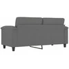 Dvivietė sofa, tamsiai pilka, 140cm, mikropluošto audinys