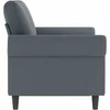Dvivietė sofa, tamsiai pilkos spalvos, 120cm, aksomas