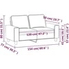 Dvivietė sofa, tamsiai pilkos spalvos, 120cm, audinys