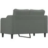 Dvivietė sofa, tamsiai pilkos spalvos, 120cm, audinys