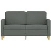 Dvivietė sofa, tamsiai pilkos spalvos, 120cm, audinys