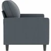 Dvivietė sofa, tamsiai pilkos spalvos, 120cm, aksomas