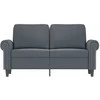 Dvivietė sofa, tamsiai pilkos spalvos, 120cm, aksomas