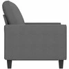 Dvivietė sofa, tamsiai pilkos spalvos, 120cm, audinys