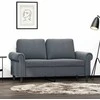 Dvivietė sofa, tamsiai pilkos spalvos, 120cm, aksomas