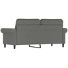 Dvivietė sofa, tamsiai pilkos spalvos, 140cm, audinys