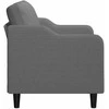 Dvivietė sofa, tamsiai pilkos spalvos, 140cm, audinys